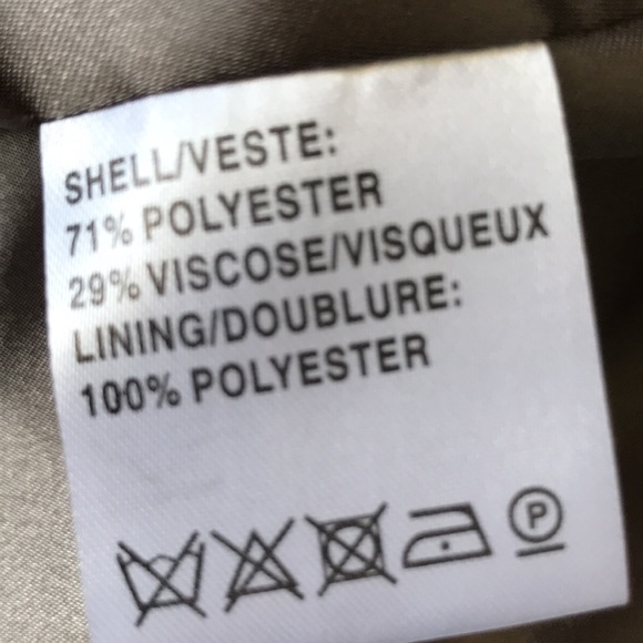 Jacques Vert british brand green/grey collarless jacket pants suit poly/viscose - Picture 6 of 9